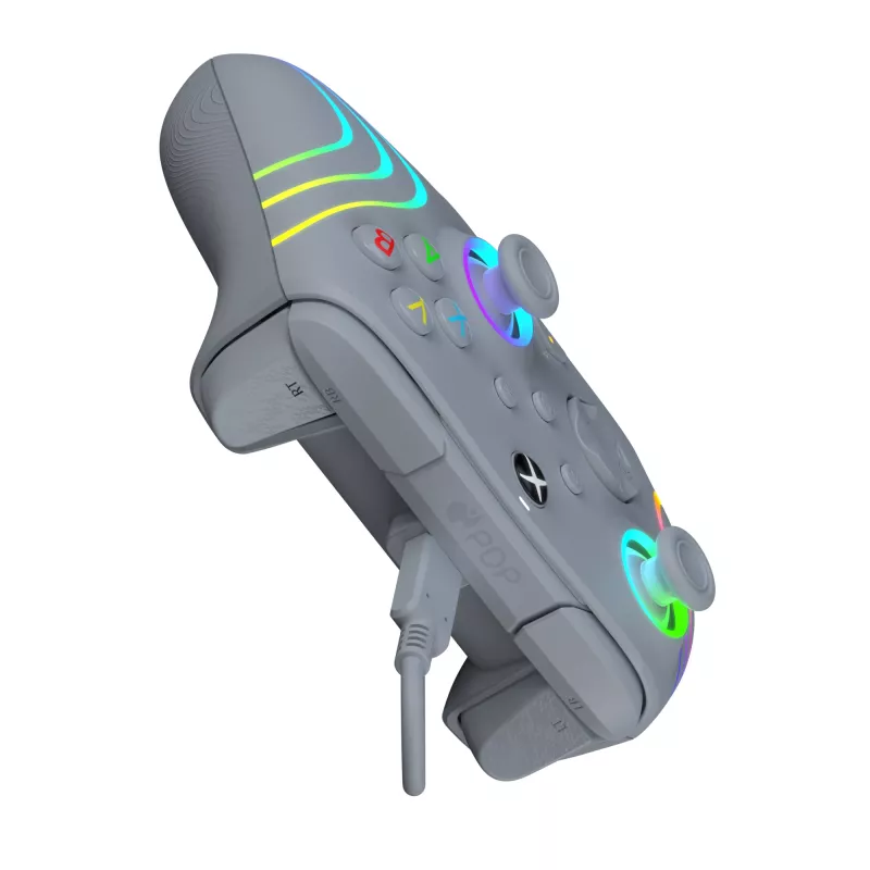 PDP Afterglow Wave pilkas USB žaidimų pultas, analoginis / skaitmeninis, PC, Xbox One, Xbox Series S, Xbox Series X
