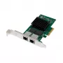 MicroConnect MC-PCIE-I350-T2 vidinė tinklo plokštė su dviem RJ-45 prievadais
