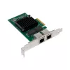 MicroConnect MC-PCIE-I350-T2 vidinė tinklo plokštė su dviem RJ-45 prievadais
