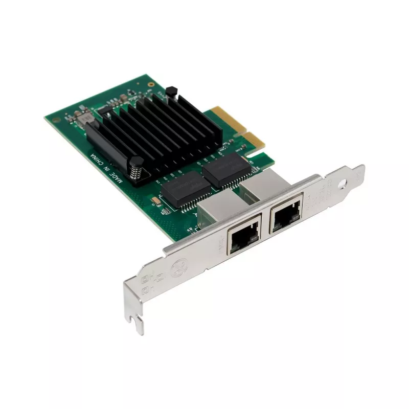 MicroConnect MC-PCIE-I350-T2 vidinė tinklo plokštė su dviem RJ-45 prievadais