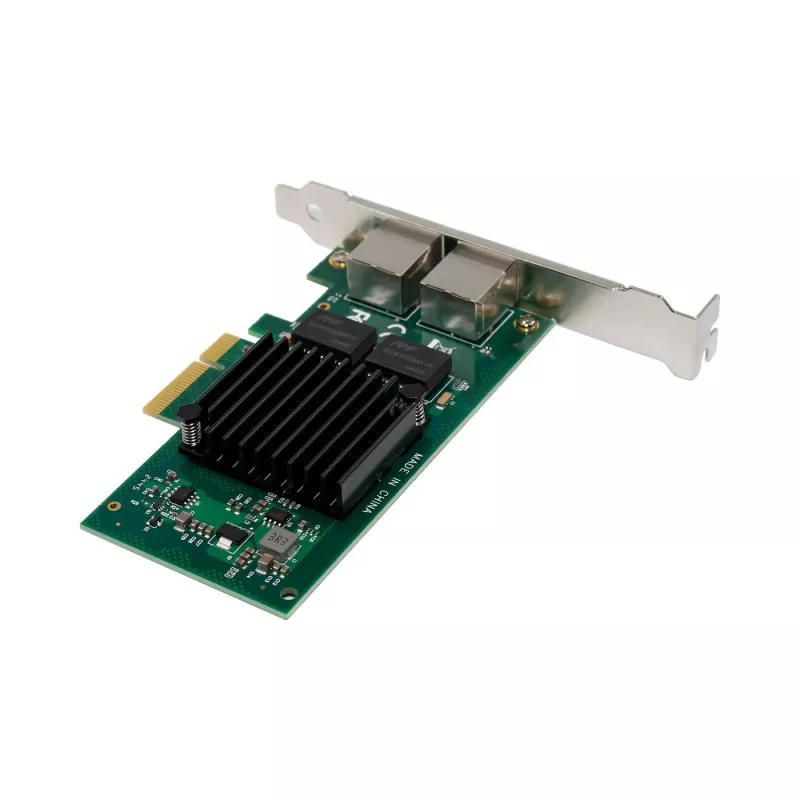 MicroConnect MC-PCIE-I350-T2 vidinė tinklo plokštė su dviem RJ-45 prievadais