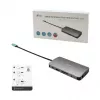 i-tec Metal USB-C Nano Dock HDMI/VGA su LAN ir Universalus 77 W įkroviklis