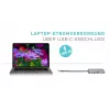 i-tec Metal USB-C Nano Dock HDMI/VGA su LAN ir Universalus 77 W įkroviklis