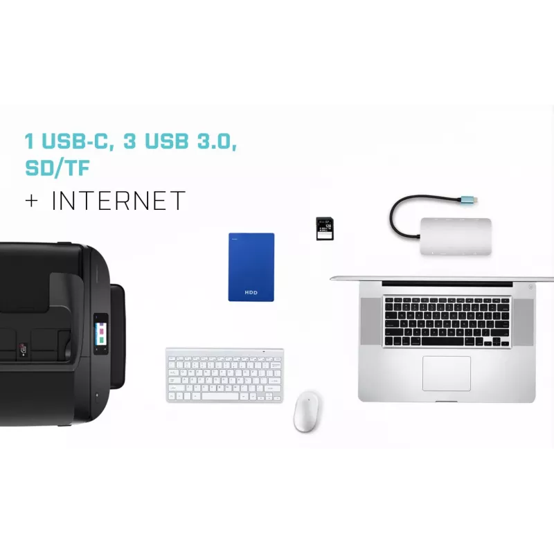 i-tec Metal USB-C Nano Dock HDMI/VGA su LAN ir Universalus 77 W įkroviklis