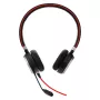Jabra EVOLVE 40 UC Stereo, laidinės ausinės, biurui/skambučių centrui, 171 g, juodos spalvos