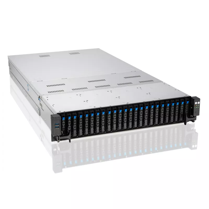 ASUS RS720-E11-RS24U Intel C741 stovo serverio korpusas (2U) juodas, sidabrinis