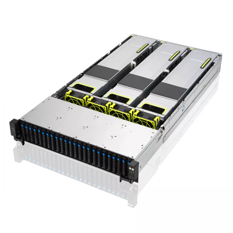 ASUS RS720-E11-RS24U Intel C741 stovo serverio korpusas (2U) juodas, sidabrinis