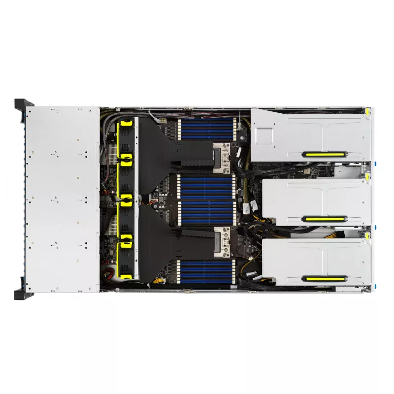 ASUS RS720-E11-RS24U Intel C741 stovo serverio korpusas (2U) juodas, sidabrinis