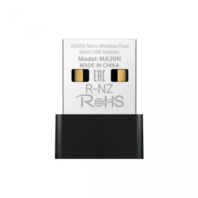 Belaidis adapteris Mercusys MA20N USB Type-A Juodas