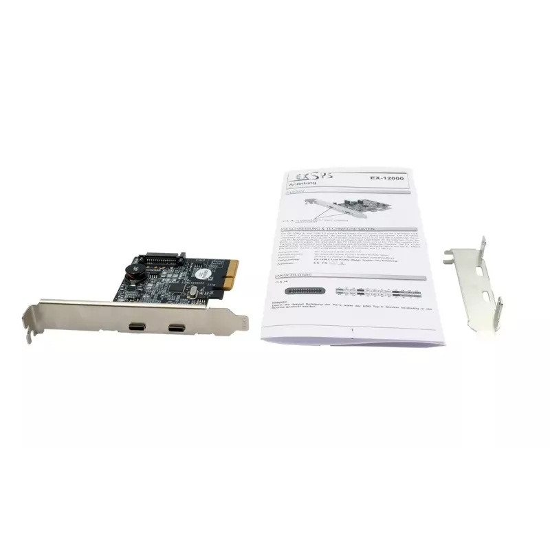 Vidinė USB 3.2 Gen 2 adapterio plokštė EXSYS EX-12000