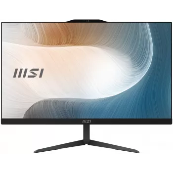 MSI Modern AM242 12M-1629XDE All-in-One kompiuteris, 23.8 inch Full HD IPS, Intel Core i3-1215U, 8 GB RAM, 256 GB SSD, Wi-Fi 6E, juodas