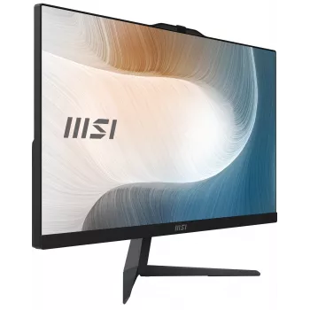 MSI Modern AM242 12M-1629XDE All-in-One kompiuteris, 23.8 inch Full HD IPS, Intel Core i3-1215U, 8 GB RAM, 256 GB SSD, Wi-Fi 6E, juodas