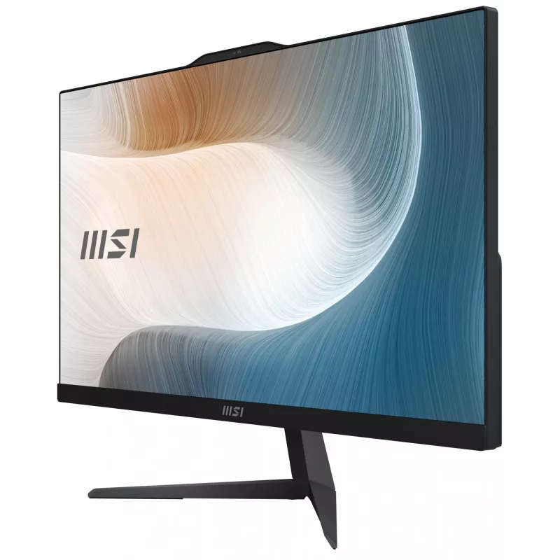 MSI Modern AM242 12M-1629XDE All-in-One kompiuteris, 23.8 inch Full HD IPS, Intel Core i3-1215U, 8 GB RAM, 256 GB SSD, Wi-Fi 6E, juodas