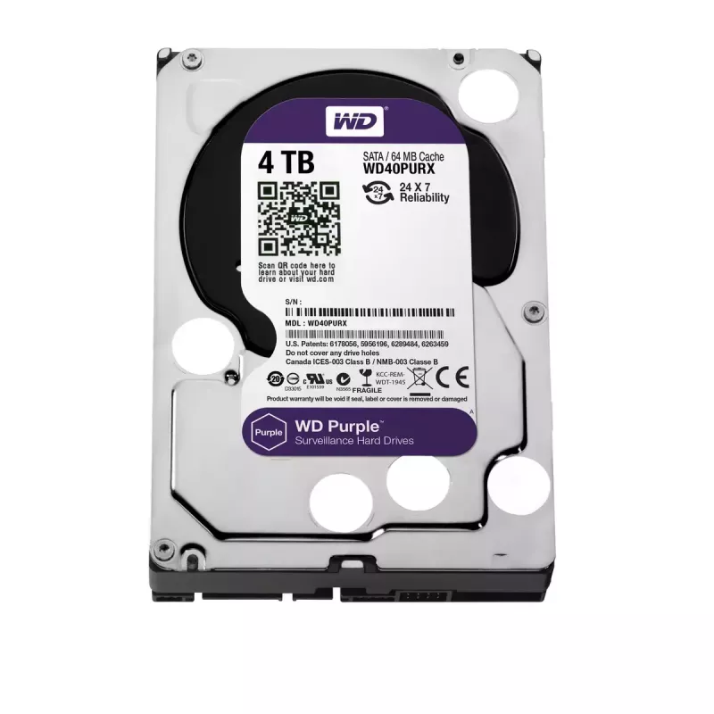 Kietasis diskas Western Digital 4TB 3,5 colio SATA III WD40PURX