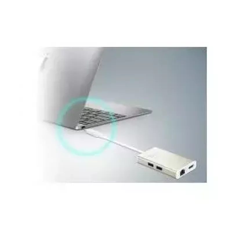 USB Type-C kelių prievadų adapteris j5create JCA374-N, laidinis, 60 W, 4K
