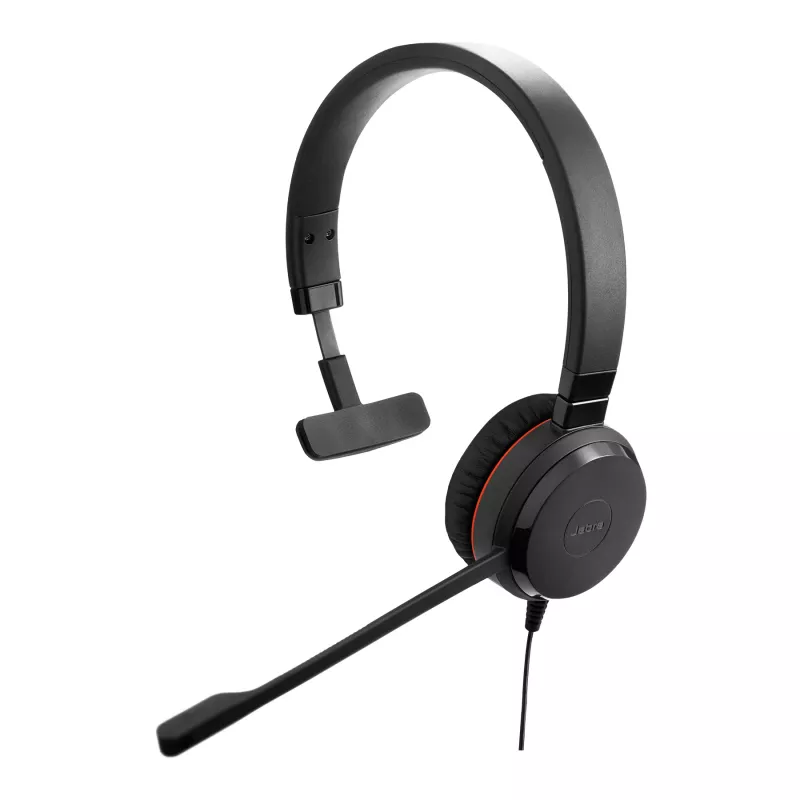 Jabra Evolve 30 II Mono UC USB-C, laidinis ausinių komplektas, biurui / skambučių centrams, 150–7000 Hz, 142 g, juodos spalvos