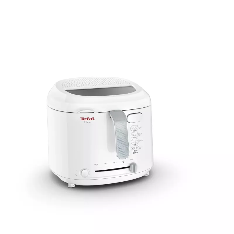 Tefal Uno FF203130 gruzdintuvė, vieno krepšelio, 1,8 L, 1600 W, balta