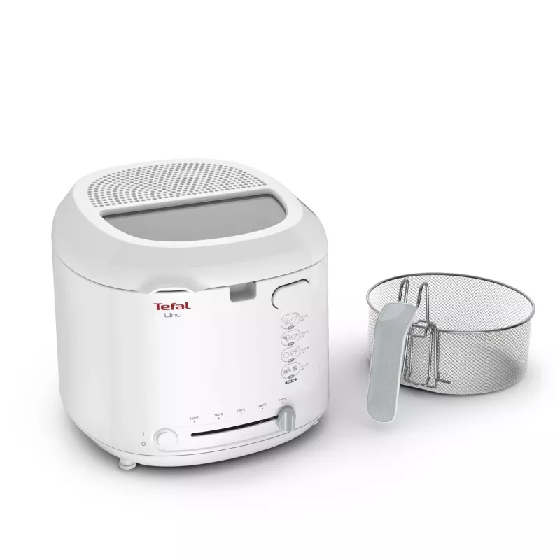 Tefal Uno FF203130 gruzdintuvė, vieno krepšelio, 1,8 L, 1600 W, balta