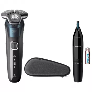 Elektrinis skustuvas Philips SHAVER Series 5000 S5889/11 šlapiam ir sausam skutimuisi su SteelPrecision ašmenimis