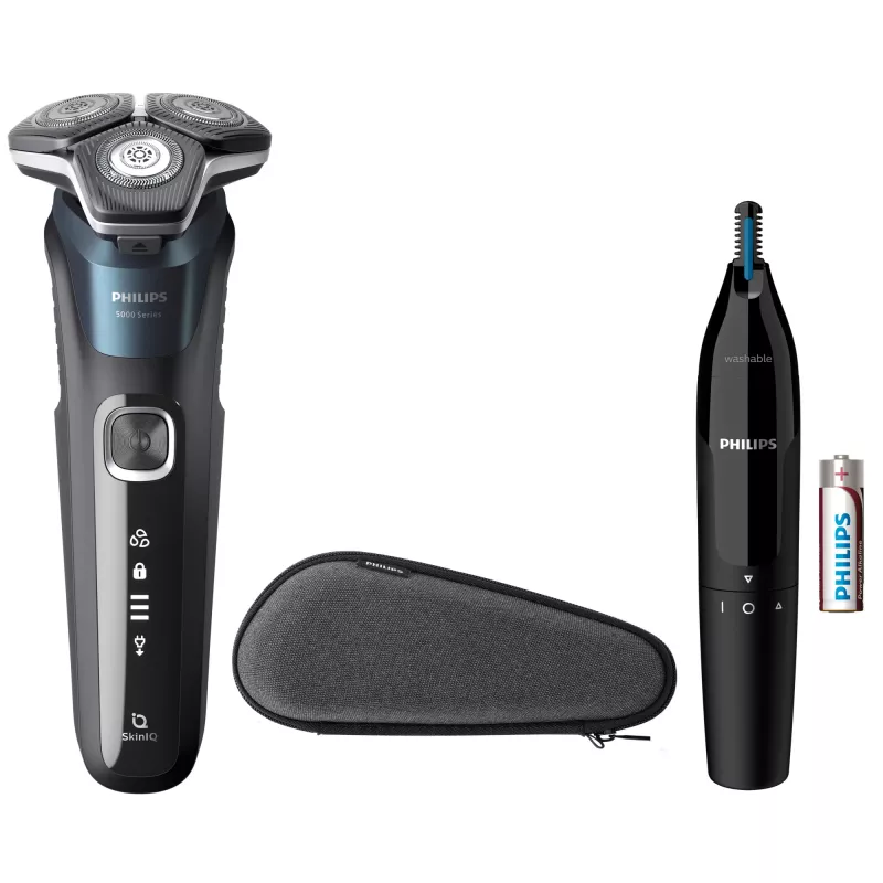 Elektrinis skustuvas Philips SHAVER Series 5000 S5889/11 šlapiam ir sausam skutimuisi su SteelPrecision ašmenimis