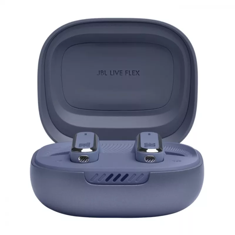 JBL LIVE FLEX Belaidės Ausinės Skambučiams/Muzikai Bluetooth Mėlyna