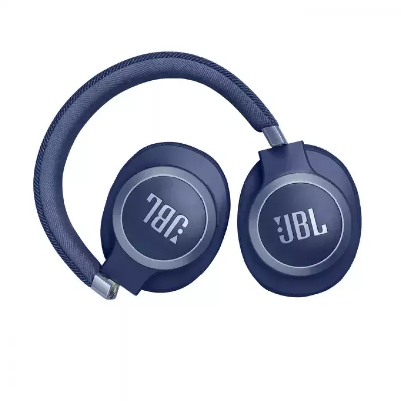JBL Live 770NC belaidės ausinės ant galvos, skambučiams ir muzikai, Bluetooth, mėlyna