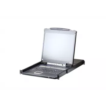 ATEN 8 prievadų 17 colių LCD KVM jungiklis per IP (USB - PS/2 VGA) su USB išoriniu prievadu