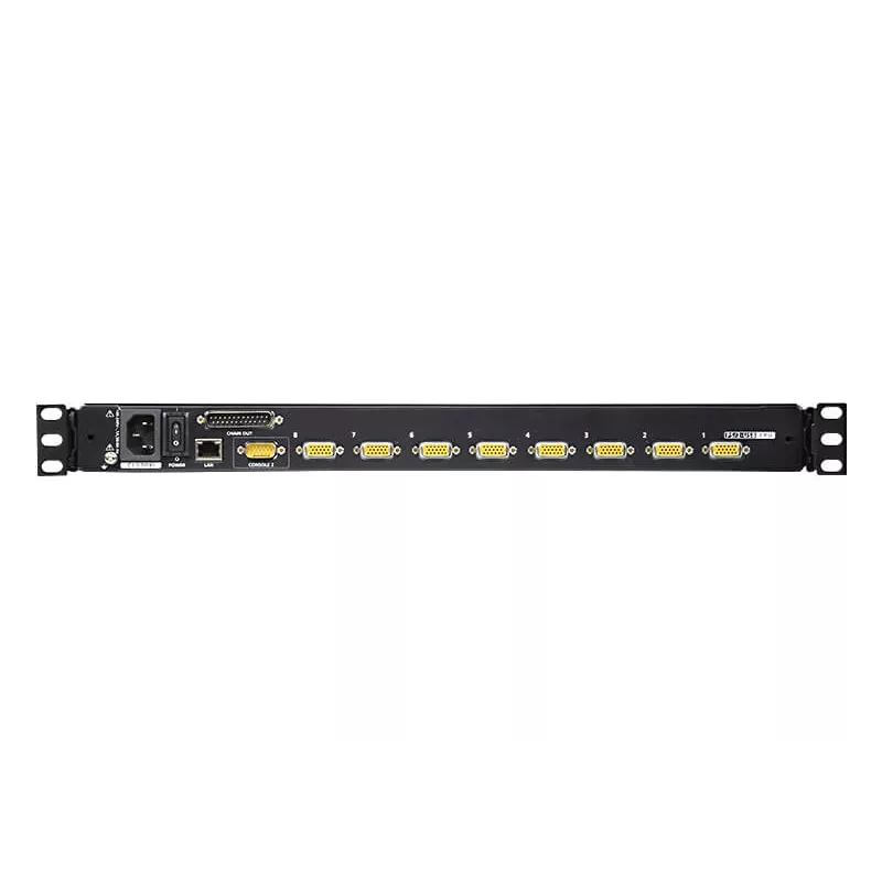 ATEN 8 prievadų 17 colių LCD KVM jungiklis per IP (USB - PS/2 VGA) su USB išoriniu prievadu