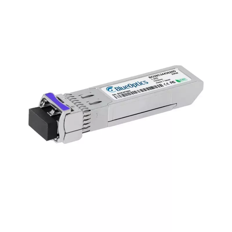 SFP šviesolaidinis siųstuvas-imtuvas BlueOptics LRM1301-BC+1-BO, cSFP, 1250 Mbit/s, sidabrinis