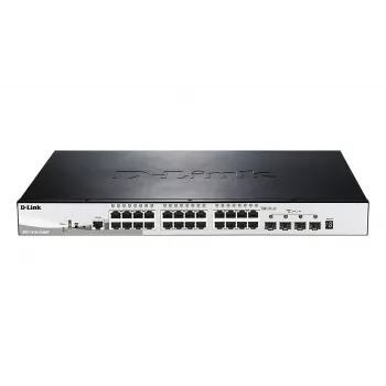 D-Link DGS-1510-28XMP 28 prievadų valdomas PoE jungiklis su 4 x 10G SFP+