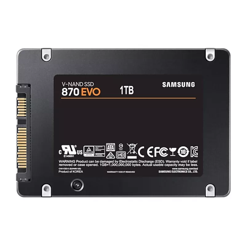 Samsung 870 EVO 1 TB 2.5 colių SATA III V-NAND MLC SSD