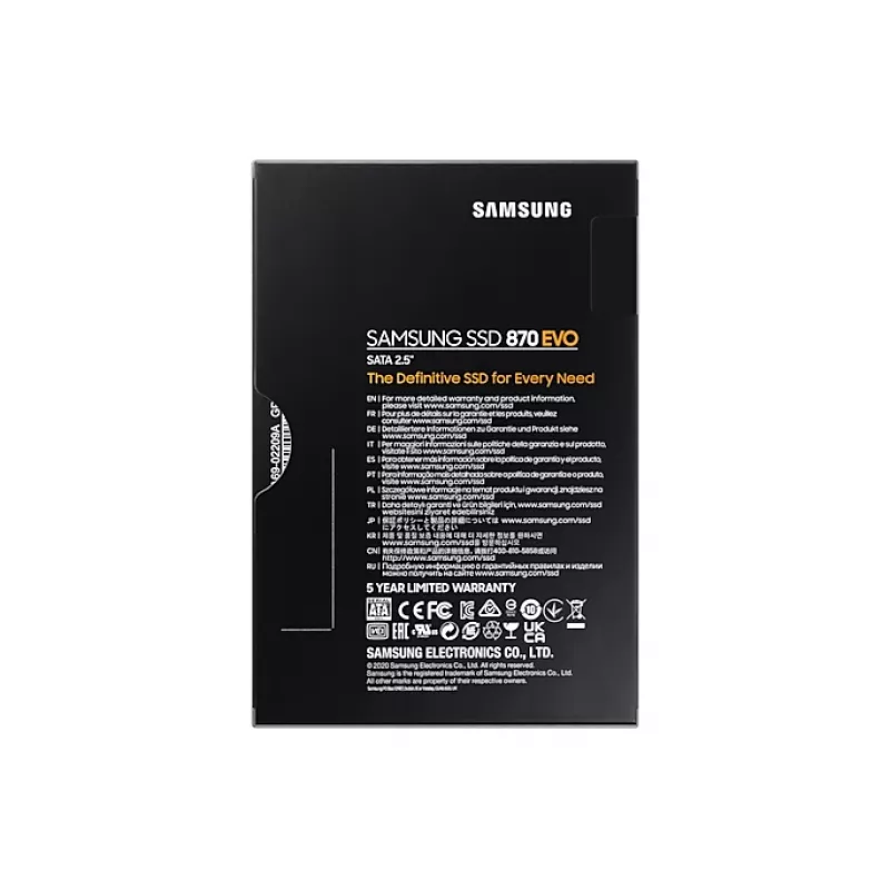 Samsung 870 EVO 1 TB 2.5 colių SATA III V-NAND MLC SSD