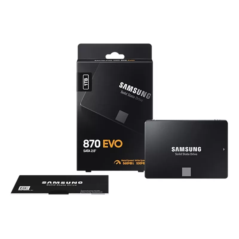 Samsung 870 EVO 1 TB 2.5 colių SATA III V-NAND MLC SSD