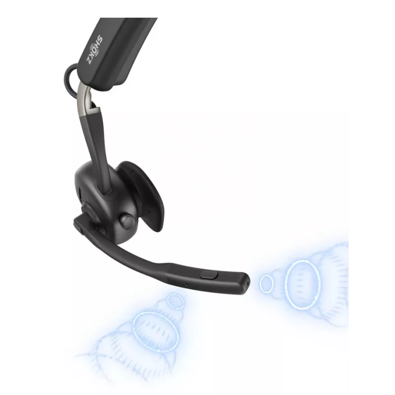 SHOKZ OpenMeet UC belaidės kaulinio laidumo ausinės su USB-C adapteriu vaizdo konferencijoms