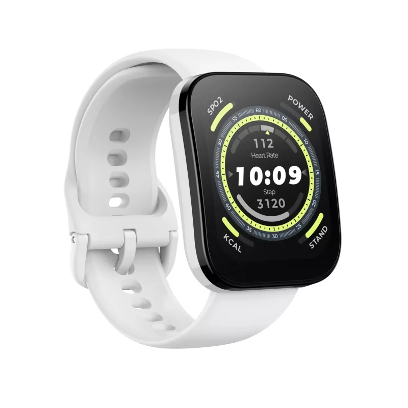 Amazfit Bip 5 4,85 cm (1,91 colio) TFT 45,9 mm Skaitmeninis 320 x 380 pikselių Liečiamas ekranas Baltas GPS