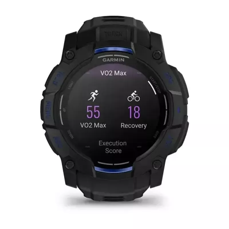 Išmanusis laikrodis GARMIN Instinct 3 45 mm, 1,3 colio AMOLED, 416×416, GPS, aliuminio/GFRP korpusas, silikoninis dirželis