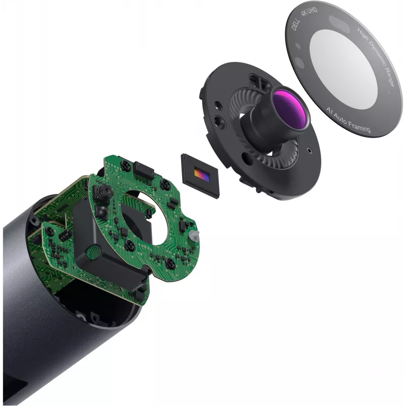 DELL WB7022 internetinė kamera 8,3 MP 3840 x 2160 pikselių USB juoda