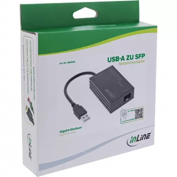 Tinklo adapteris InLine 66659N USB-A į SFP šviesolaidinis gigabitas