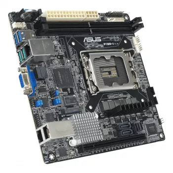 Pagrindinė plokštė ASUS P13R-I Mini ITX, Intel C262 mikroschemų rinkinys, LGA 1700, DDR5, 2x DIMM, 64 GB, 6x SATA III, 3x RJ-45