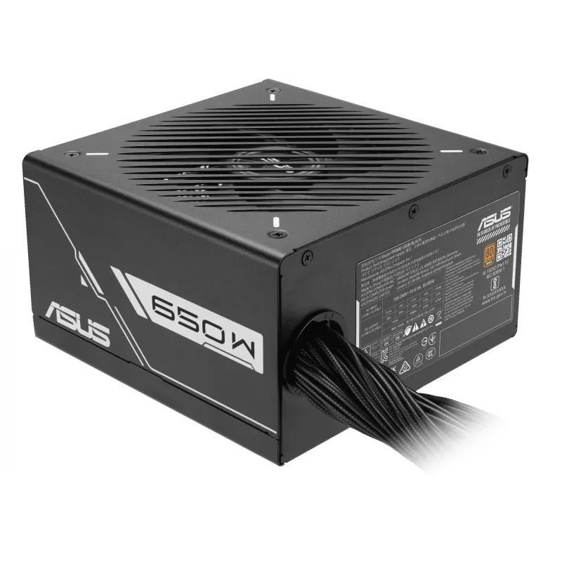 Maitinimo blokas ASUS Prime 650W ATX 20+4 kontaktų, 80 PLUS Bronze, juodas, 13,5 cm ventiliatorius