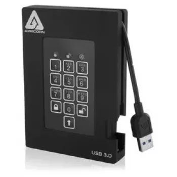 SSD diskas Apricorn 256GB USB 3.2 Gen 1 juodas A25-3PL256-S256F