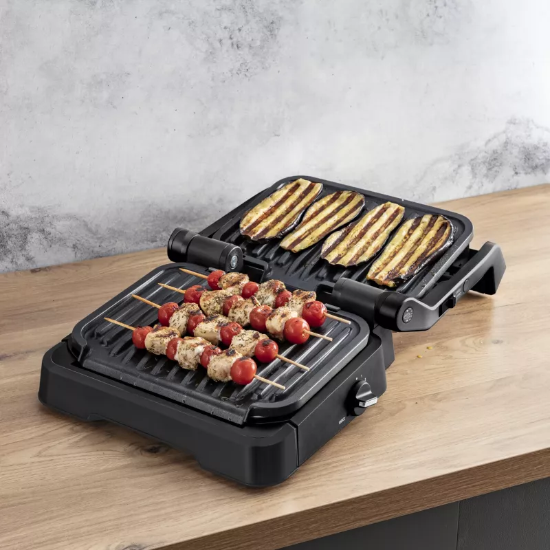 Kontaktinė grilio keptuvė Tefal OptiGrill 2in1 GC7728 2100W Juoda