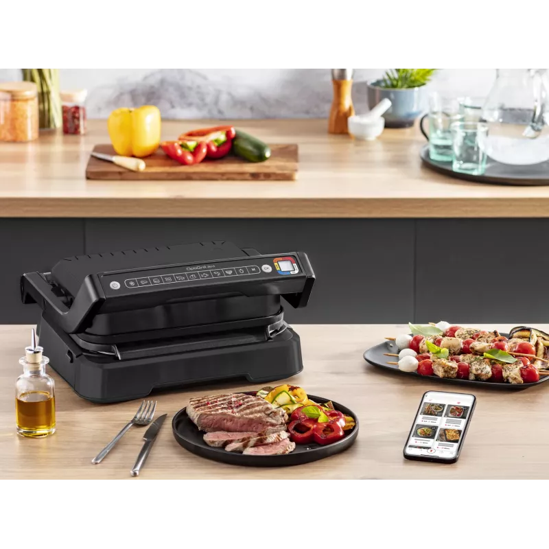 Kontaktinė grilio keptuvė Tefal OptiGrill 2in1 GC7728 2100W Juoda