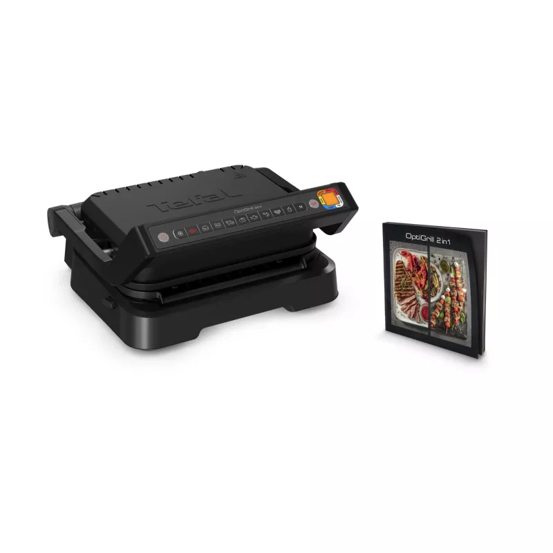 Kontaktinė grilio keptuvė Tefal OptiGrill 2in1 GC7728 2100W Juoda