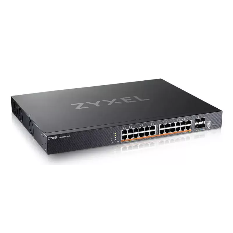 Zyxel XMG2230-28HP valdomas L2/L3 2.5G Ethernet (100/1000/2500) Power over Ethernet (PoE) 1U juodas