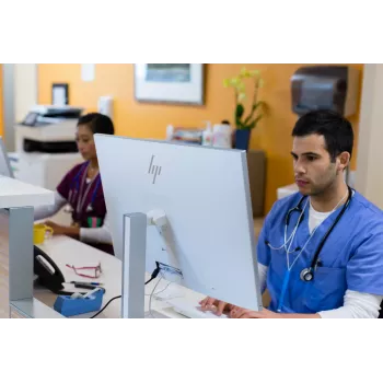 HP USB klaviatūra ir pelė Healthcare Edition, laidinė, balta