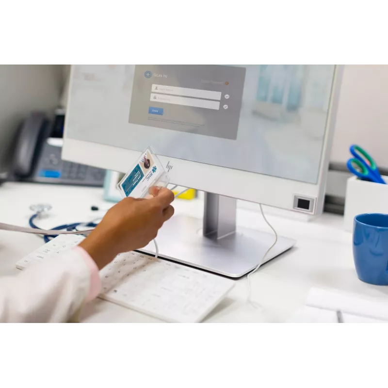 HP USB klaviatūra ir pelė Healthcare Edition, laidinė, balta