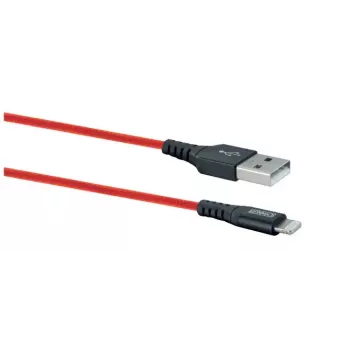 Mobiliojo telefono USB A į Lightning laidas SCHWAIGER LPRO410 501, USB 2.0, 1,2 m, raudonas