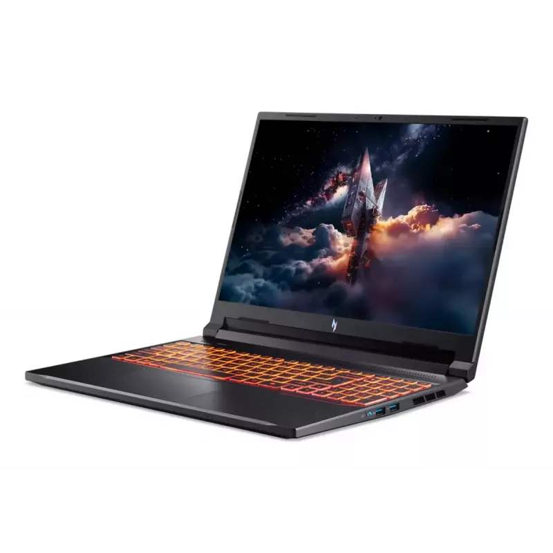 Nešiojamas kompiuteris Acer Nitro V 16 AI ANV16-42-R860 — 16 colių WUXGA, AMD Ryzen 5 240 4,3 GHz, 16 GB DDR5, 1 TB SSD, NVIDIA GeForce RTX 5050, Windows 11 Home, juodas