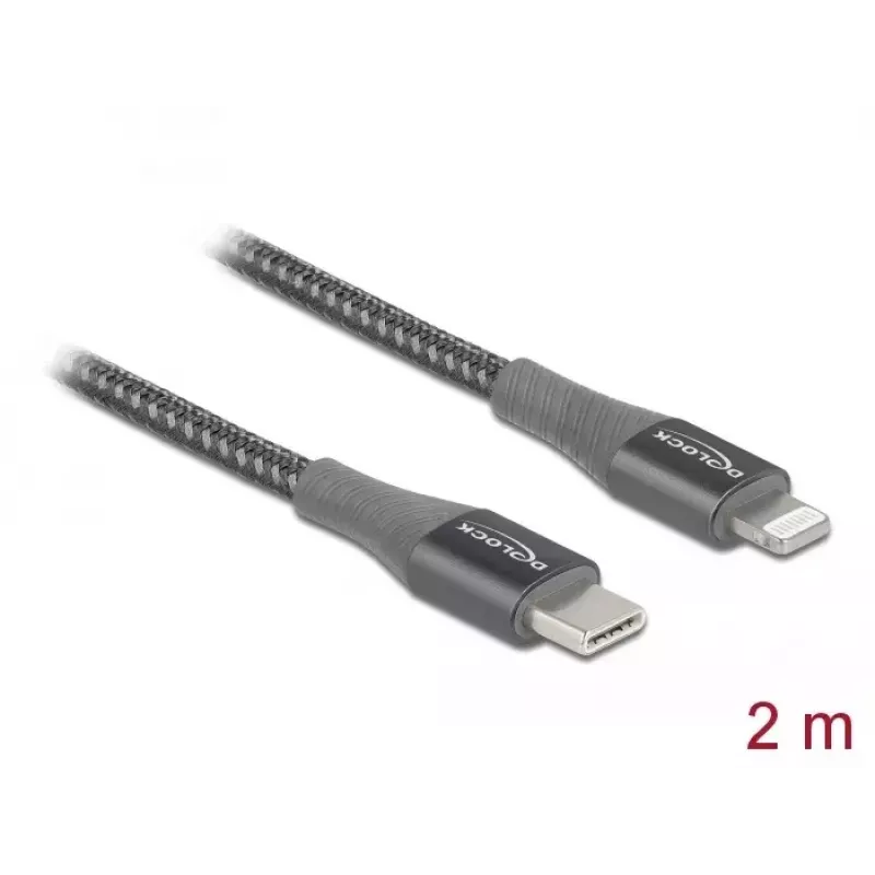 Duomenų ir įkrovimo laidas DeLOCK USB Type-C į Lightning 86632